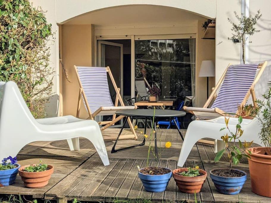Charmant T2 Avec Jardin Proche Gare Rennes Exterior foto